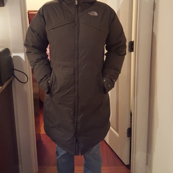 north face maxi coat